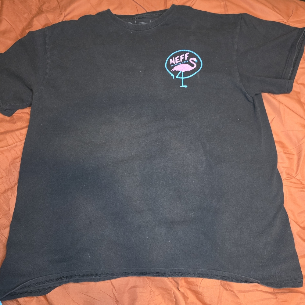 Neff Black Tee with‎ Vibrant Logo